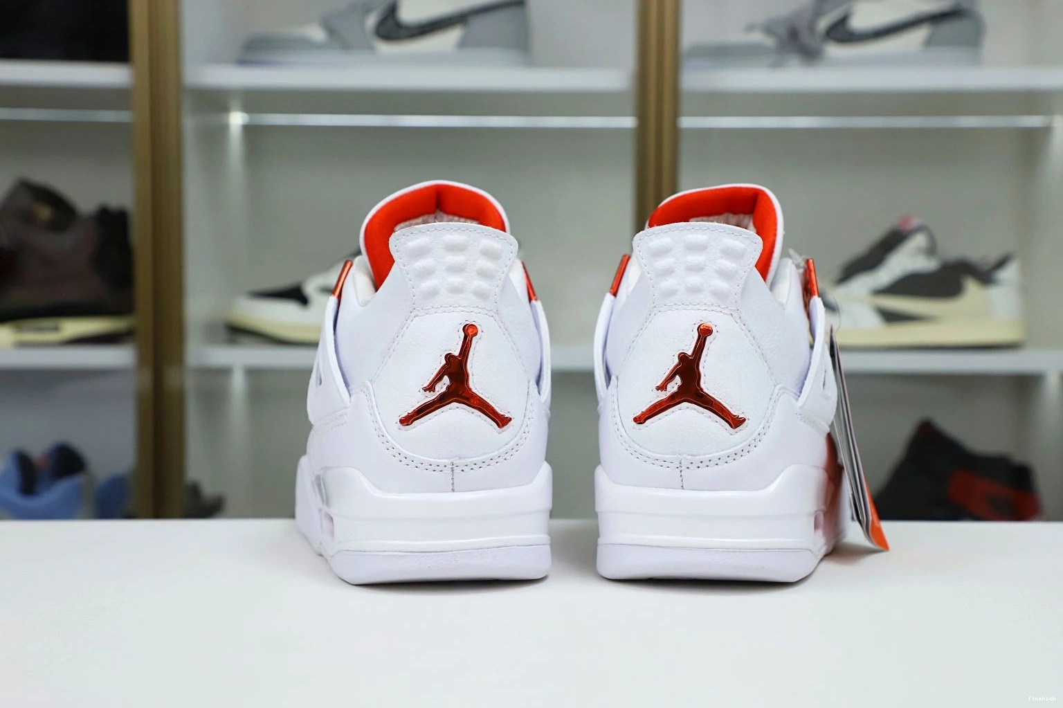 Air 4 metallic Jordan Jordan retro“orange 0831